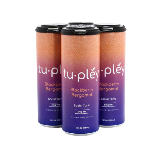 Tupléy Blackberry Bergamot Social Tonic | 5mg Hemp-Derived Delta-9 THC Seltzer