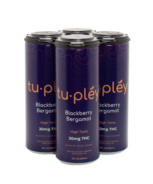 Tupléy Blackberry Bergamot High Tonic | 20 mg Hemp-Derived Delta-9 THC Seltzer