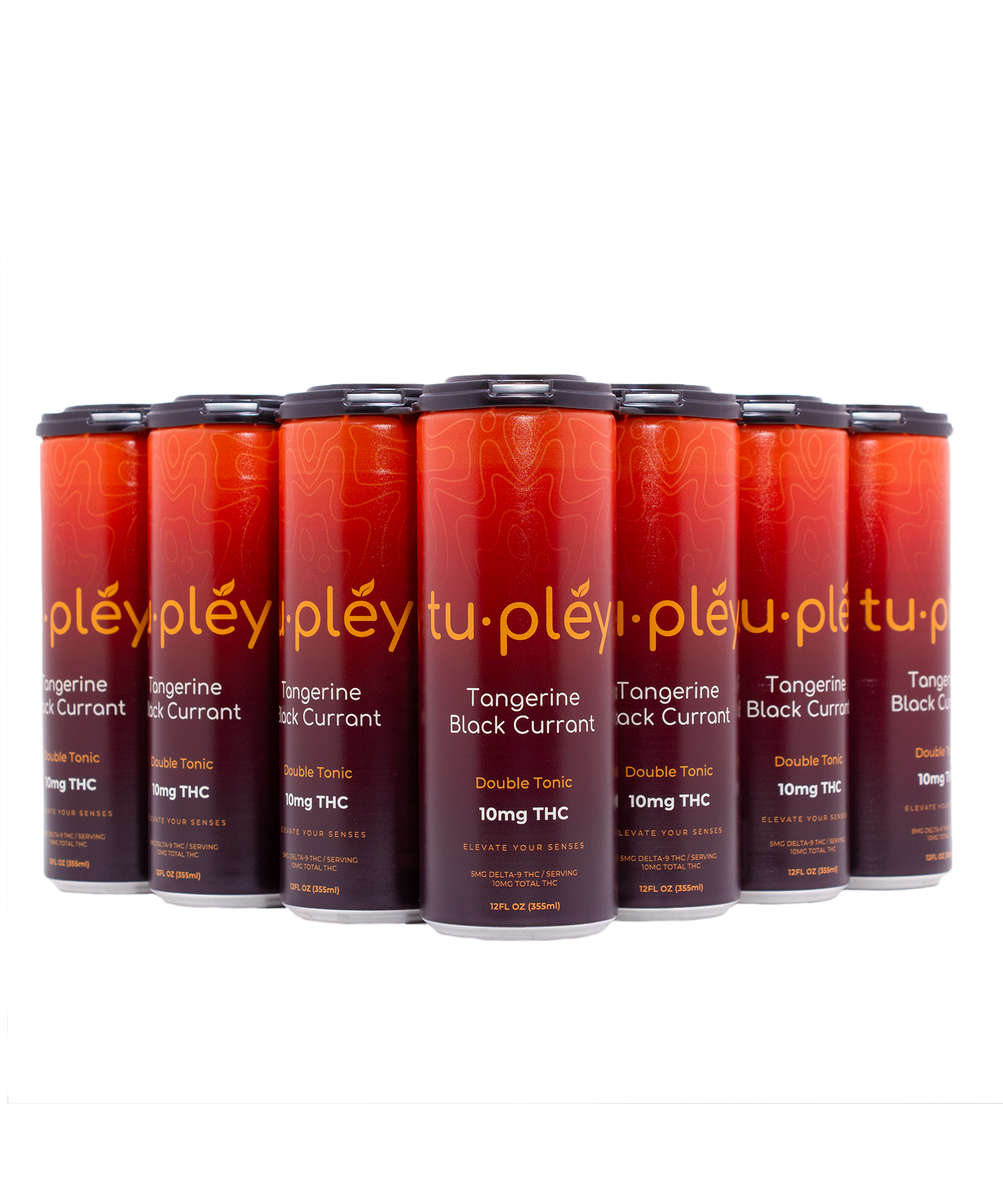 Tupléy Tangerine Black Currant Double Tonic | 10 mg Hemp-Derived Delta-9 THC Seltzer