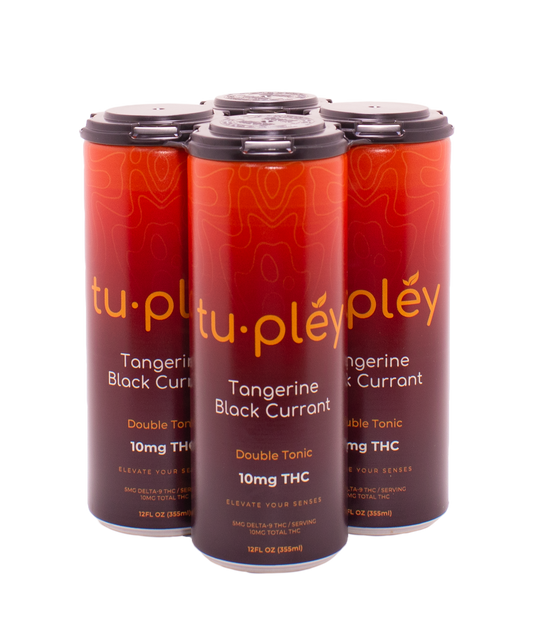Tupléy Tangerine Black Currant Double Tonic | 10 mg Hemp-Derived Delta-9 THC Seltzer